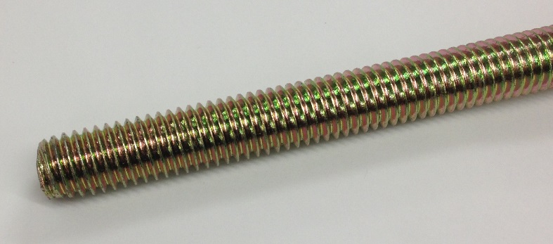 Yellow Threaded Rods 3/4 x2FT UNC THREADED ROD YELLOW ZINC GR 5