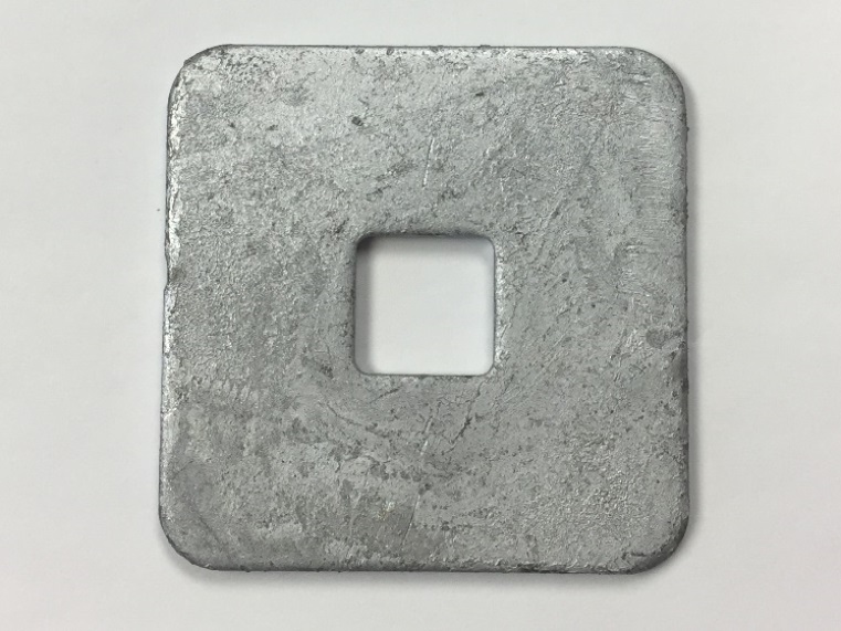 12MM 50x50x3 SQUARE WASHER 13mm SQUARE HOLE GALV